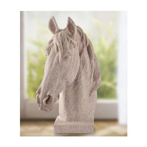 A Horse Elephant Head God Statue Sculpture Resin Technology Handcarved Figurine Craft Maitreya Buddha Crafts Home Decoration