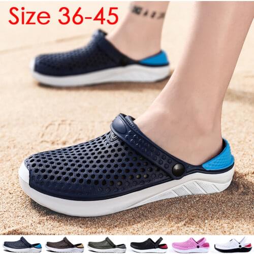 Women Men Beach Sandals Breathable Anti-slippery Outdoor Slipper Quick-drying Flatform Shoes Size 36-45