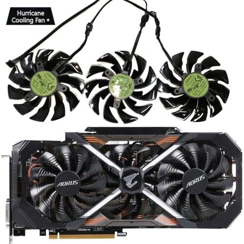 95mm T129215BU DC 12V 0.55A PLD10015B12H GTX1070 GTX1080 fan For GIGAYTE AORUS GeForce GTX 1080Ti Xtreme Edition Video Card fan