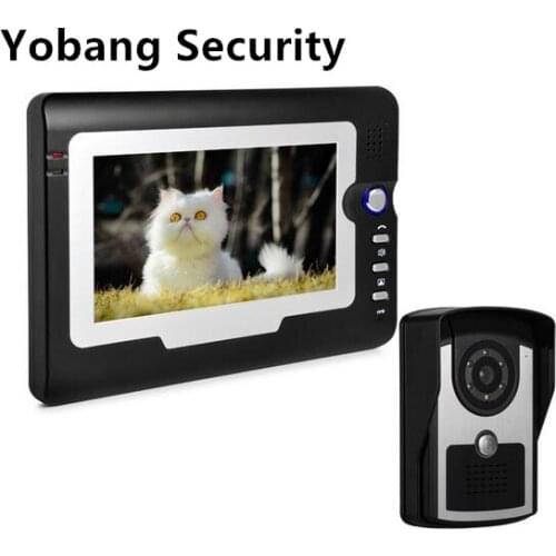Yobang Security New Wired 7" Color Screen Video Door phone Intercom System Waterproof Door bell Camera In Stock