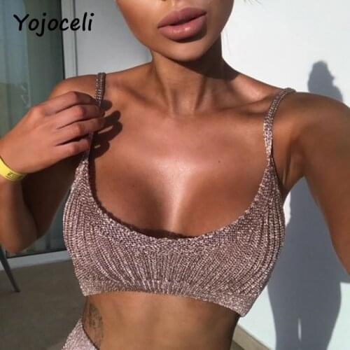 Женские укороченные топы Yojoceli China At AliExpress