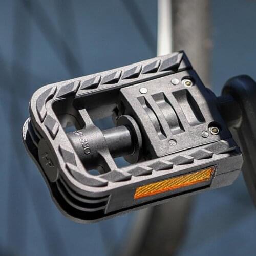 1 Pair Stable Bike Pedals Fine Workmanship Foldable Non-slip Nylon Reflective Fly Pedal for Cycling