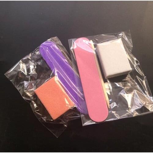 10 pcs mini manicure set pedicure kit disposable nail kit hotel manicure tool wholesale nail buffer block cuticle wood stick