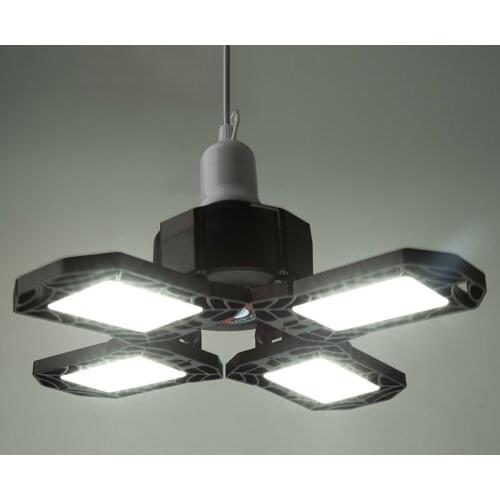 120W 12000LM E26 E27 192 Led Garage Light Lamp Deformable Ceiling Light 85-265V High Bay Industrial Lighting for Garage Workshop