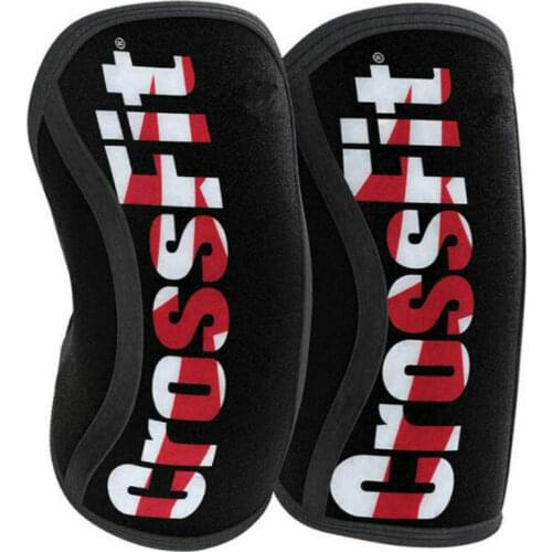 2PCS Professional 7mm Neoprene Sports Kneepads Compression Weightlifting Pressured Crossfit Knee Pad Training Knee Brace Support
