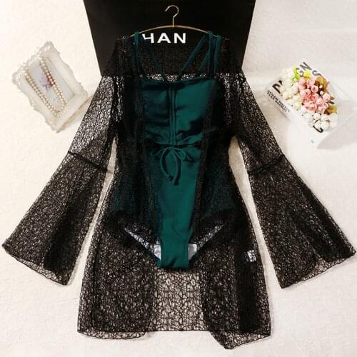 2021 Women Solid One Piece Swimwear Bandage Bathing Suit Swimming Beachwear with Cover-Up Summer Sexy Swimsuit Monokini Suits