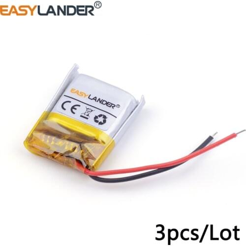 3pcs /Lot 3.7v lithium Li ion polymer rechargeable battery 401119 50mAh self timer rod Bluetooth headset 3D glasses toy 041119