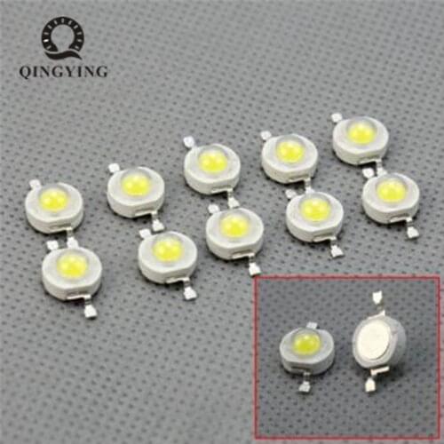 50pcs 1W 3W High Power LED Chip Red Green Blue Yellow Cold White Natural White Warm White RGB Colorful LED Bulb Chip