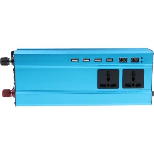 900W Solar Power Inverter, DC 12V to AC 240V Car Converter with 2 Independent AC Outlets and 4 USB Ports