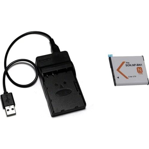 NP-BN1 BN1 Battery+USB Charger for Sony Cyber-shot DSC-W510 DSC-W515PS DSC-W520 DSC-W530 DSC-W550 DSC-W560 W570 W580 DSC-WX60