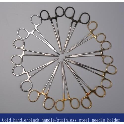Deana Needle Holder Medical Insert Needle Holder Stainless Steel Double Eyelid Plastic Surgery Equipment Skin Surface Surgery