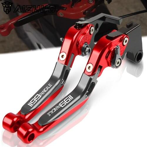FOR DUCATI 1199 Panigale S 2012 2014 2015 Motorcycle CNC Accessories Handbrake Folding Extendable Adjustable Clutch Brake Levers