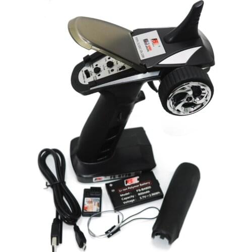 FS-GT2B FS GT2B 2.4G 3CH Gun RC Controller /w Receiver, TX Battery, USB Cable, Handle --Upgraded FS-GT2 GT2