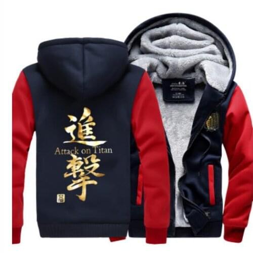 Attack on Titan Shingeki no Kyojin Scouting Legion wings Costume thicken fleece jacket coat hoodies hoodie Cardigan