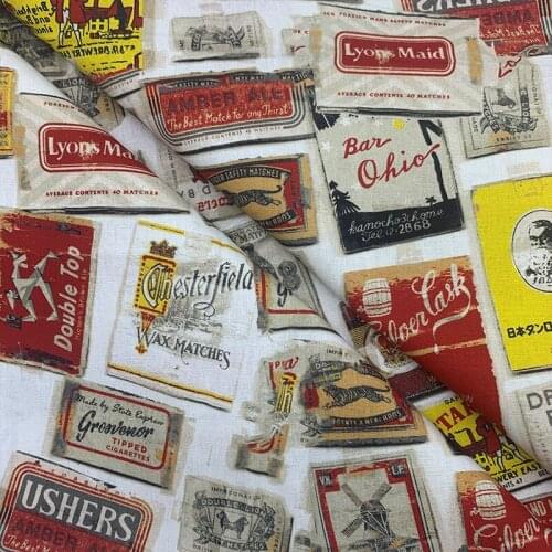 Beautiful 100% Cotton Fabric Colour Plaque in Chinatown Pattern Digital Print Sewing Material DIY Home Patchwork Dress Clothing