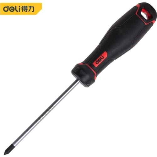 Deli Cross Slotted Screwdriver CR-V Alloy Steel Professional Electrician Screw Driver Insulated Screwdriver DIY Home Repair Tool