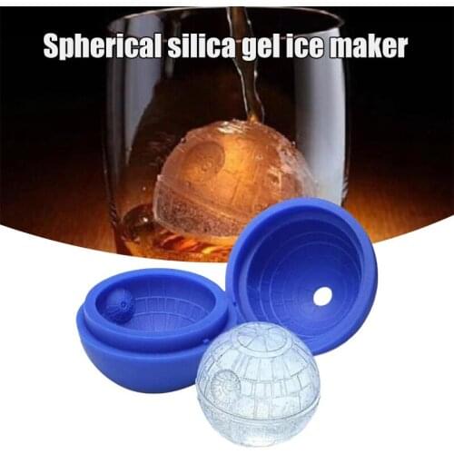 Ice Cube Tray Molds Silicone Ice Moulds with Inner Pattern Globe Shape Ice Ball Maker For Cocktails Kitchen Accessories