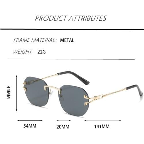 2021 Trendy Office Plastic Frame Oversized Sunglasses Rice nail Irregular Women Sun GlassesDrving Eyewear Big Eyeglasses Men New