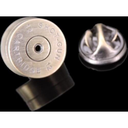 Punk wind bronze bullet Brooch mens and womens clothing Lapel Pin backpack badge fashion jewelry gift