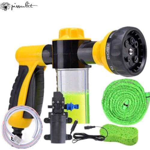 Car Washer Gun Pump High Pressure Cleaner Car Care 12V Portable Washing Machine Electric Cleaning Auto Device Self-priming Tool