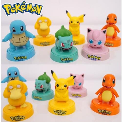 Pokemon Car aromatherapy ornaments Pikachu Squirtle Charmander Jigglypuff Psyduck Action Figure Model Toys Gift for Children