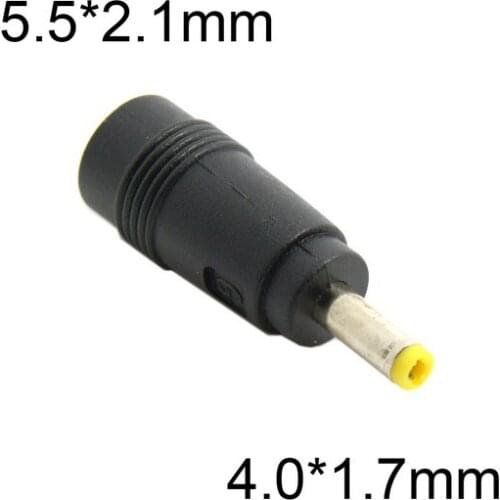 4.0 1.7 mm DC Power 4.0 x 1.7mm Male Plug to 5.5 x 2.1mm Female Jack Adapter Connector for PSP Sony Laptop
