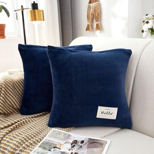 Luxury Velvet Cushion Cover Pillowcase Home Decorative Sofa Throw Pillows Cover