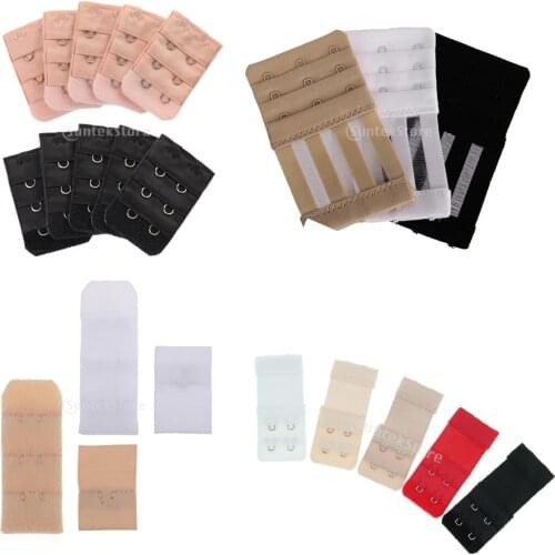 Sexy Women Bra Extender 2 Rows 3 Rows Hooks Bra Back Buckles Extension Intimates Accessories