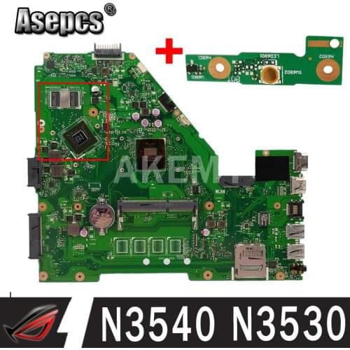 Asepcs N3540 CPU X550MJ GT820M 2GB mainboard X550MD REV 2.0 For Asus X550M X552M Y582M X550MD X550MJ Motherboard 100% test Ok