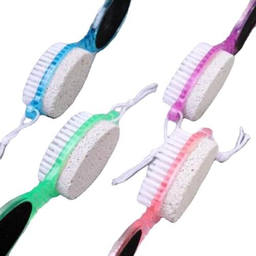 1pc 4 In 1 Foot Grinding Dead Skin Callus Remover Stone Practical Foot Multi-function Foot Cleaner Brush Pedicure Foot Care Tool