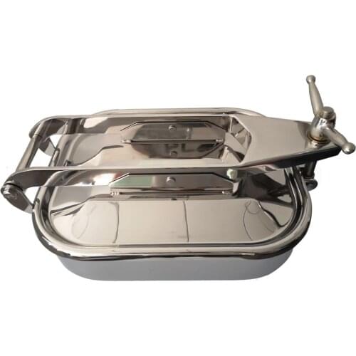 SS304 or 316 Sanitary stainless steel 450mm brewery water tank cover Square manhole