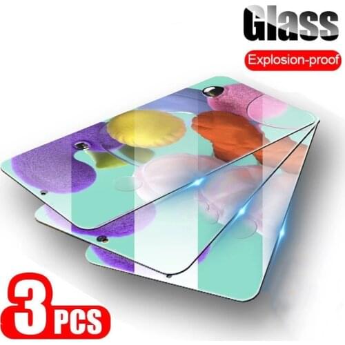 3pcs tempered glass for samsung A51 A71 A21S A20e A30 A10 A40 A50 A20 screen protector protective glass for samsung A71 A51 A31
