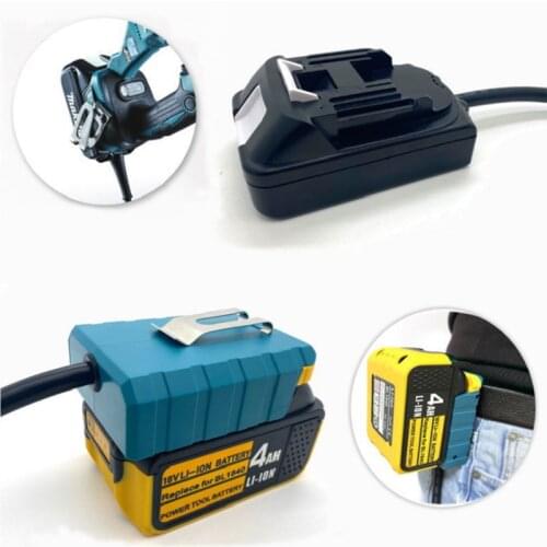 EU plug Battery Extension Cord Tool Suitable for Makita For Bosch For Milwaukee For DeWalt 18v lithium Batteries and tools