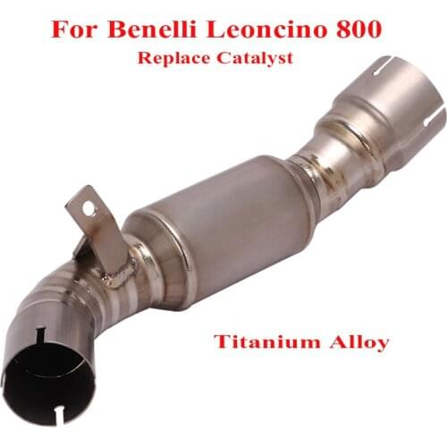 Motorcycle Exhaust System Delete Catalyst Titanium Alloy Connect Link Tube for KAWASAKI VERSYS 1000 2019 2020