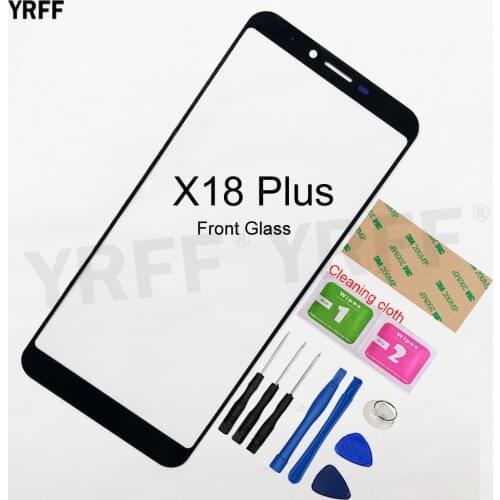 Mobile Front Panel Glass For Cubot X18 Plus Front Glass (No touch Screen) Outer Glass Cover Panel Replacement
