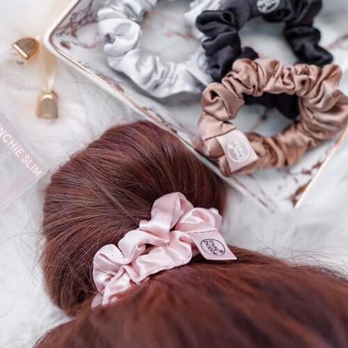 2021invisibobble New listing French Style Satin texture scrunchie ponytail hairrope bun fashionable temperament accessories 2PCS