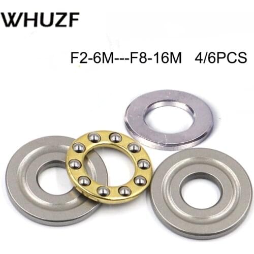5/10Pcs F2-6M F2.5-6M F3-6M F3-7M F3-8M F4-9M F5-10M F5-11M F5-12M F6-12M F6-14M F7-13M F7-15M F8-16M Axial Ball Thrust Bearing