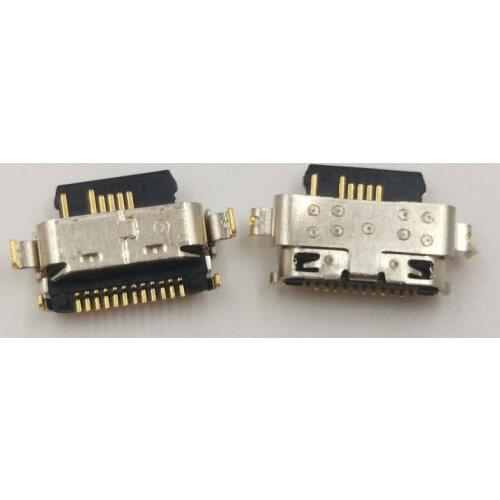 50Pcs USB Charger Charging Port Plug Dock Connector For Alcatel 3X 2020 2019 5061 OT 5061U 5061A 5048 5048A 5 5086 5086Y Type C