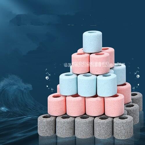 Aquarium Filter Nano-Bacteria Ring Super Energy Filter Bacteria House Filter Material Remove NO2 NO3 PO4 NH3 freshwater seawater