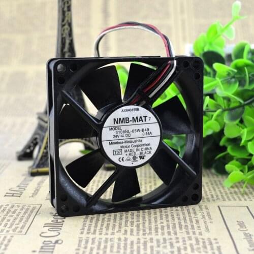 FOR NMB 8020 24V 0.14A 8CM 3 Line Detection Alarm Inverter Fan 3108NL-05W-B49