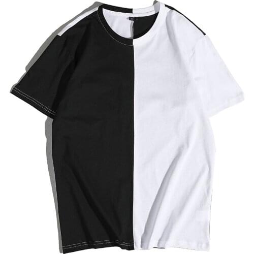 Black White Assorted Color T-Shirt Female Comfortable Full Cotton Simple O Neck Top Style For Summer Multi Sizes To Choose