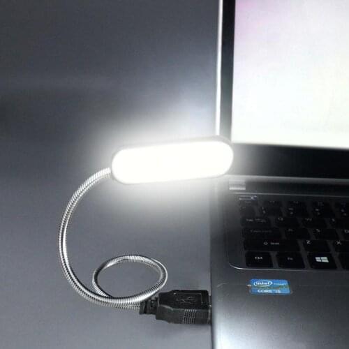 Flexible Bright Cute Night Light Mini Led Usb Book Light Reading Lamp Powered By Laptop Notebook Computer for Students Reader