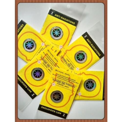 2019 hot realy work mobile phone anti radiation shiny sticker ,quantum shiled scalar energy anti radiation chip 30pcs/lot