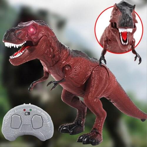 Tyrannosaurus Rex Triceratops Dinosaur Toys Electric Remote Control Moving Walking Animal Model Boys Children Gifts