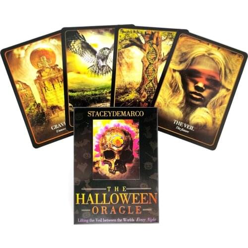 Halloween Oracle Card Tarot Cards And PDF Guidance Divination Deck Entertainment Parties Board Game Supports Wholesale 36 PCS