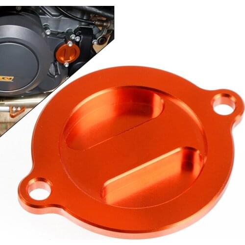 Motorcycle Orange Aluminium Engine Oil Filter Cover Cap For 125125 2011 2012 2013 2014 2015 2016 2017 2018 2019