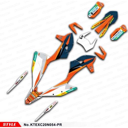 Aftermarket Deco Kit for EXC EXC-F XC-W XCF-W 150 300 500 SX SXF XC-F 125 250 350 450 19 to 21, Style No.KTEXC20N054-PR