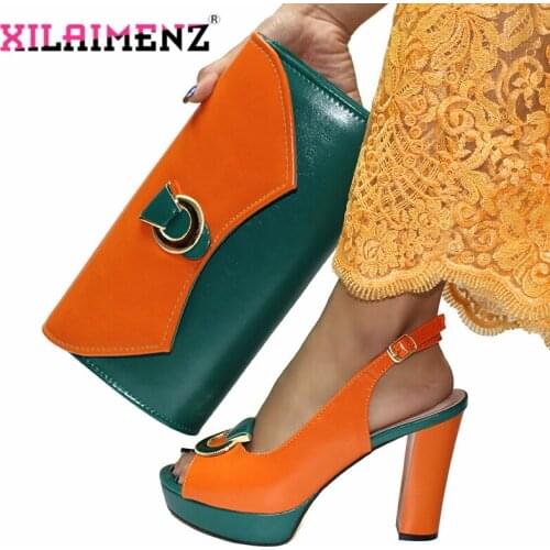 New Arrivals Office Ladies Shoes and Bag to Match Nigerian Fashionable Christmas Sandals Matching Bag for Royal Wedding