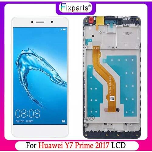 New Display For HUAWEI Y7 2017 LCD Display Touch Screen Digitizer For Huawei Y7 Prime 2017 LCD With Frame TRT-L21 TRT-LX1