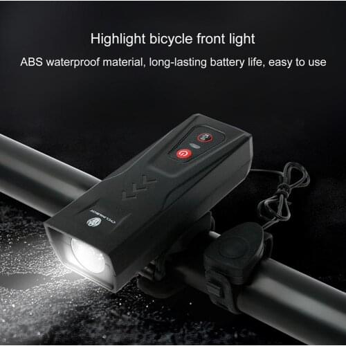 Bicycle Headlight 2-in-1 Bike Front Light Speaker Rainproof USB Charging MTB Bike Lamp Flashlight For Cycling Bike Accessories